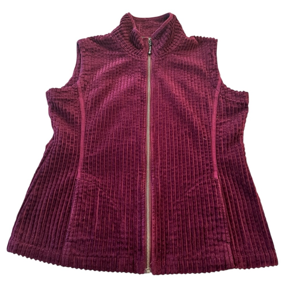 Woolrich Vintage Women’s Corduroy BlackBerry Purple Vest - size M